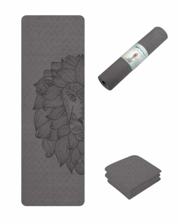 NON SLIP YOGA MAT (Grey Lion)