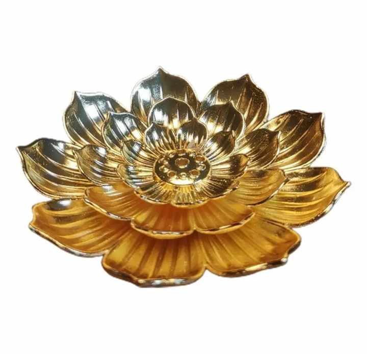 GOLD LOTUS INCENSE HOLDER