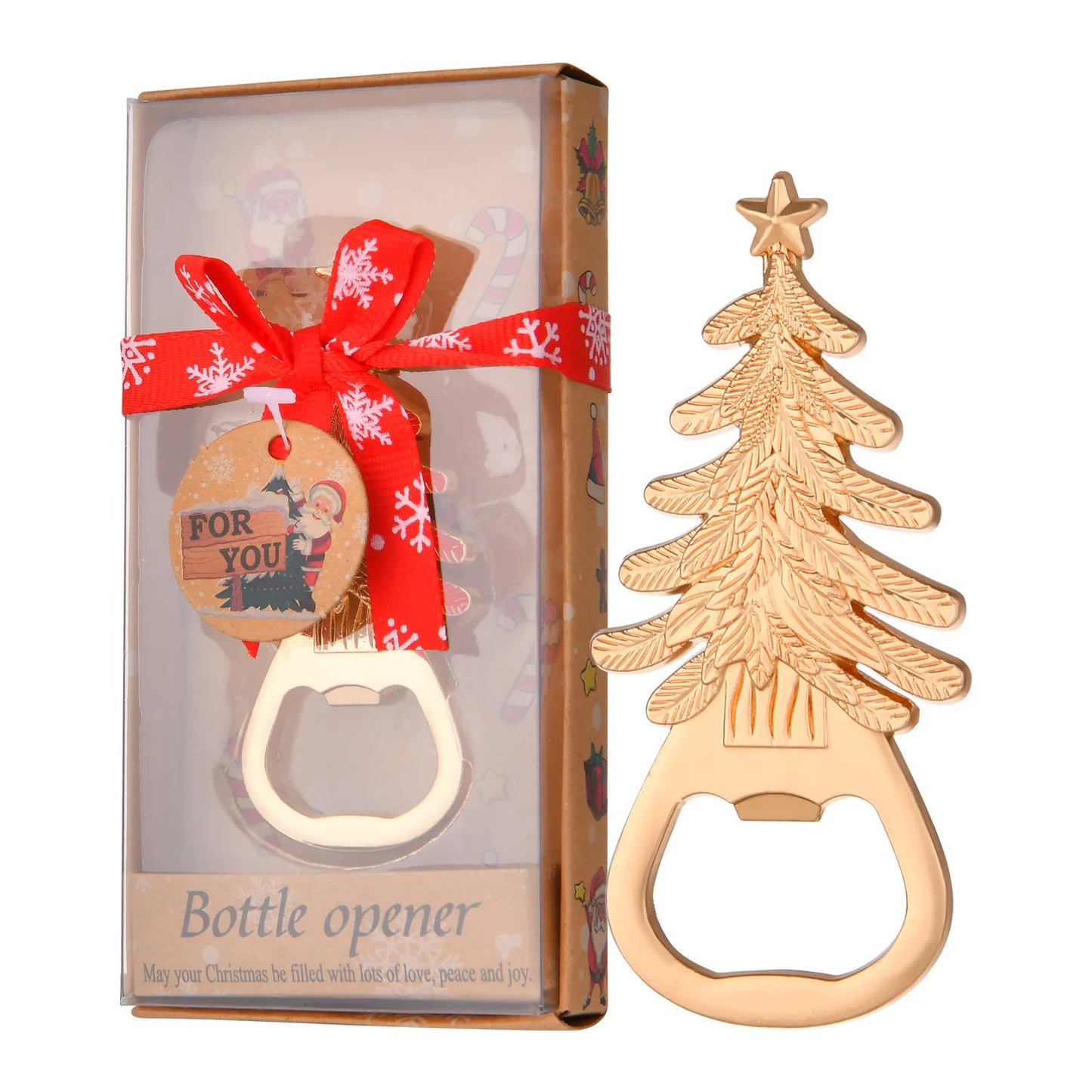 CHRISTMAS BOTTLE OPENER (Gold Christmastree)